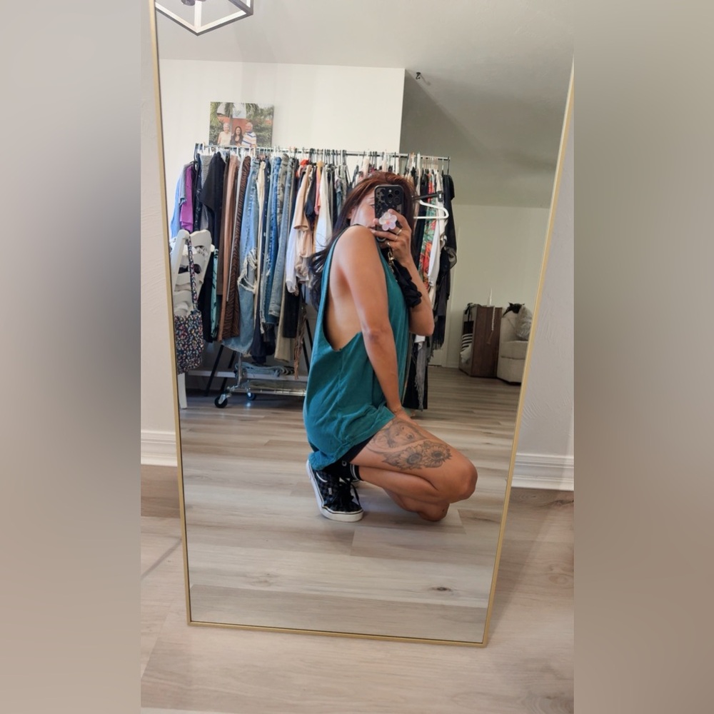 YOUNG LA YLA MINERAL WASH TUNIC TOP